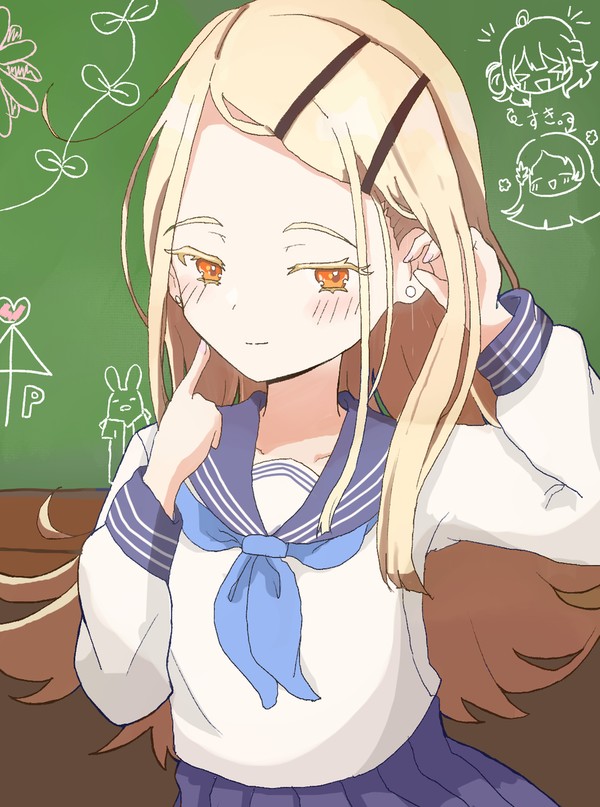 ピアスを見せてくれる篠澤広
