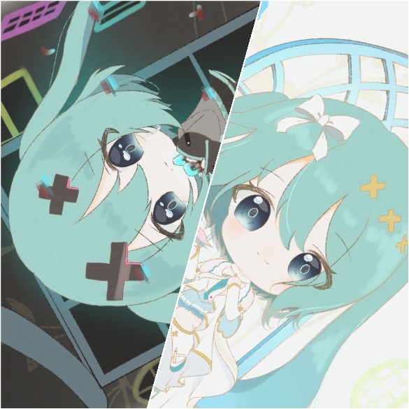 窓のセカイの初音ミク