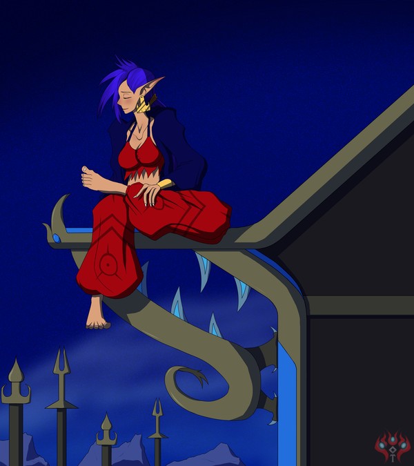 Nightfall: Shantae Rooftop
