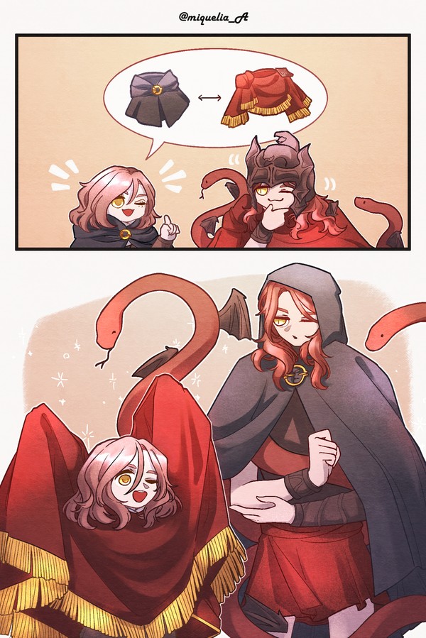 Swapping cloaks 交換斗篷