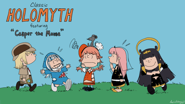 ピーナッツ風のホロライブEN・Myth