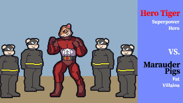 ヒーロータイガーVS能力強奪ヴィラン集団マローダーピッグ！