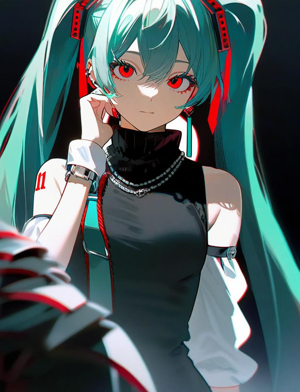 青年風のミク