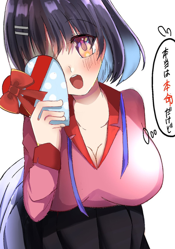 「阿良々木君、このチョコレートは”義理ﾞだからね？♡」