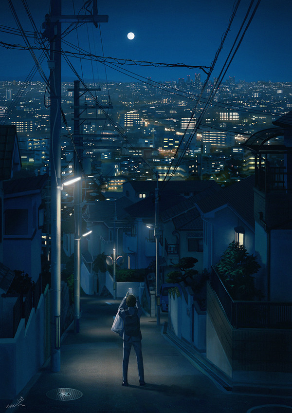 満月の夜
