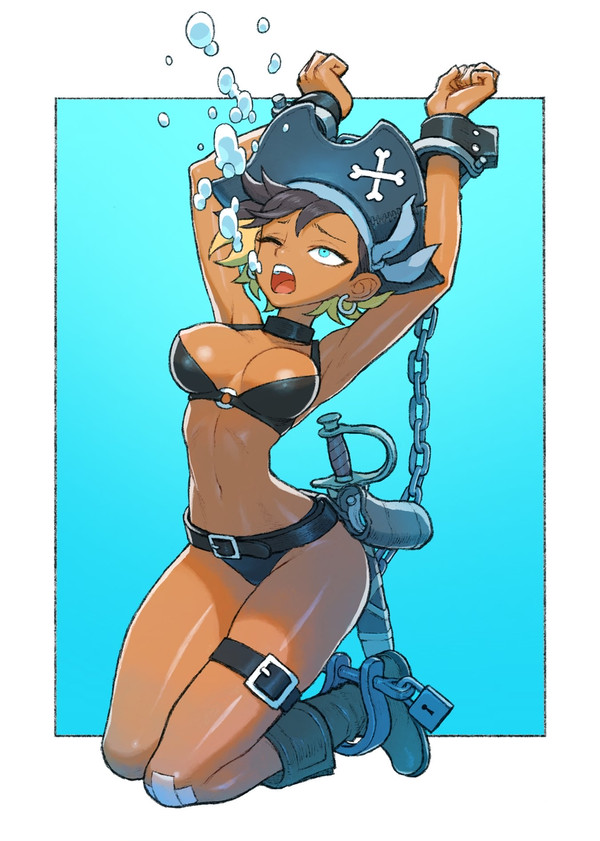 溺れる女海賊