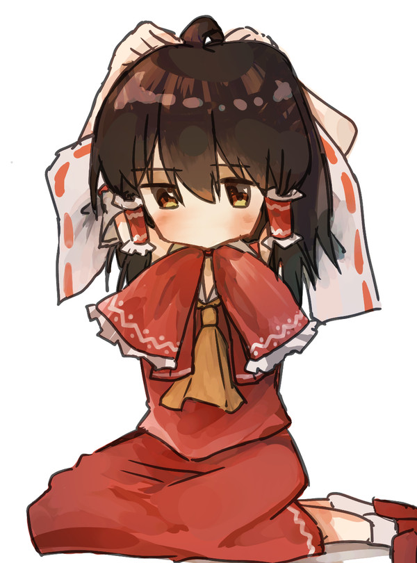 髪結ぶ霊夢さん