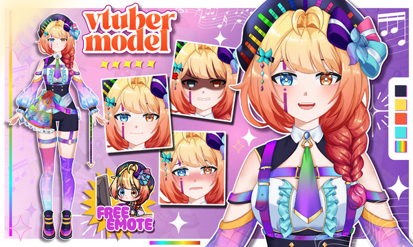 Vtuber model for streaming