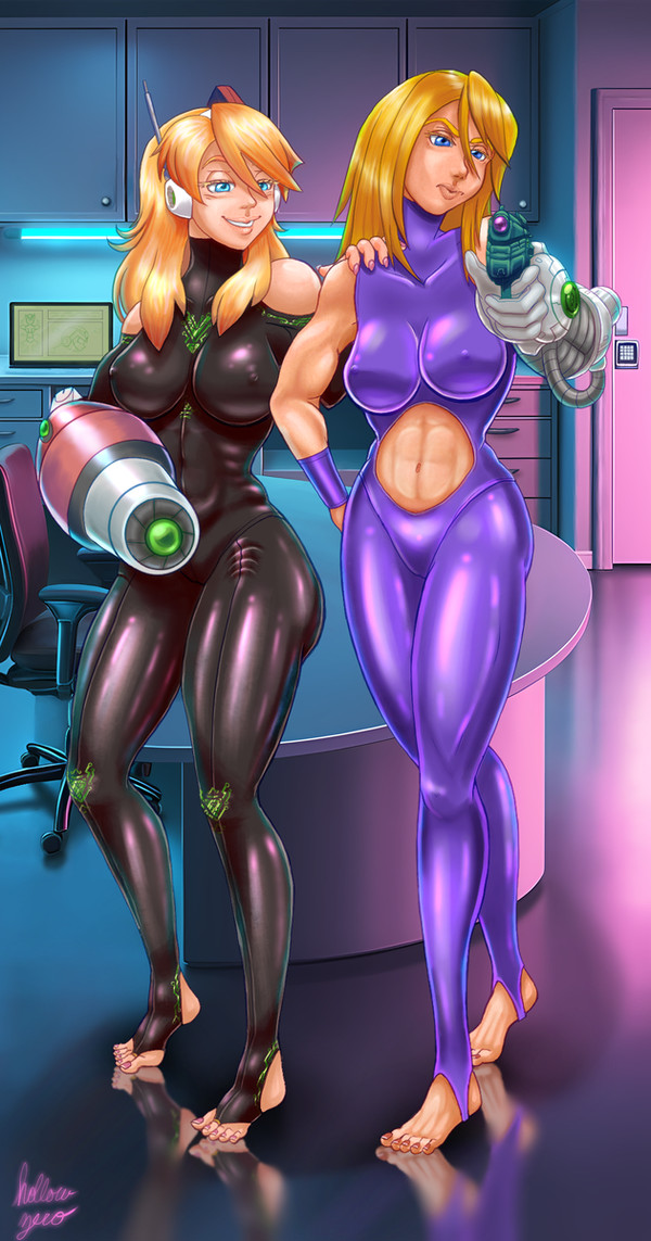 Zero Suit Alia and Samus