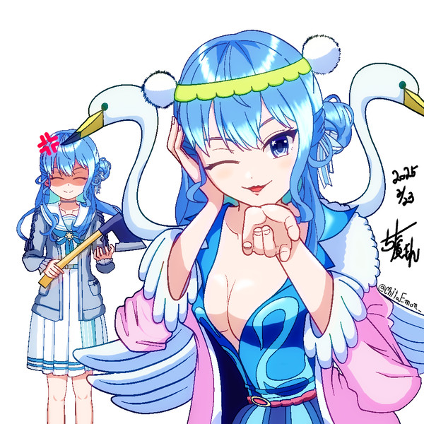 ボンクレー他者変身イラスト（siちゃんに変身）