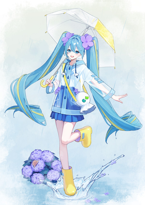 雨の日ミク - 1/1