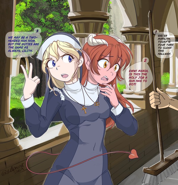 Devoted Succubus Nun