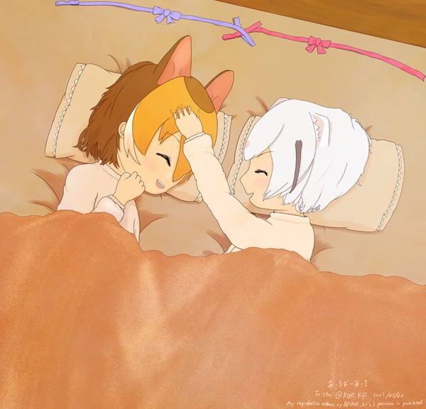 おやすみのナデナデ