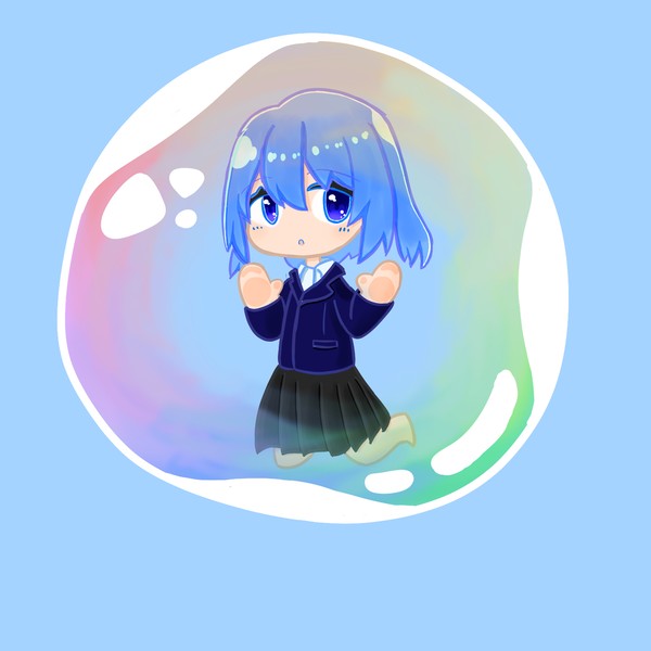 シャボン玉つつまれOCちゃん