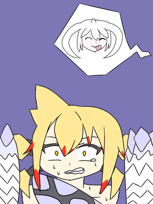 アルシュベルドに縛られ角を掴まれるレ・ダウくん