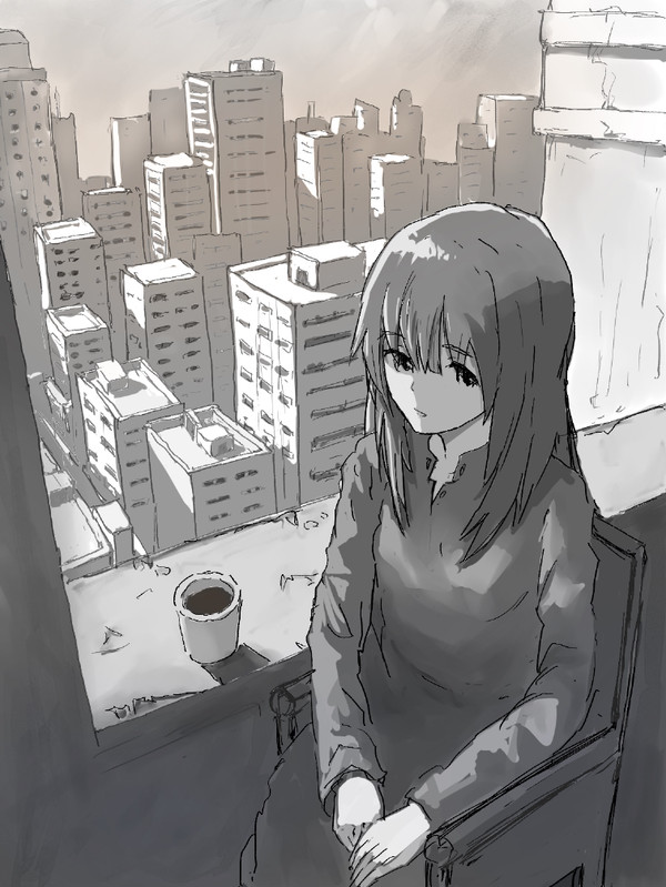 窓辺の女の子