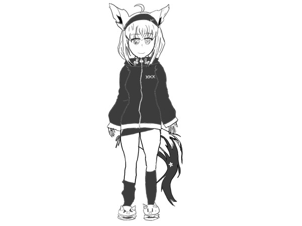練習絵 我が王の立ち絵(模写)