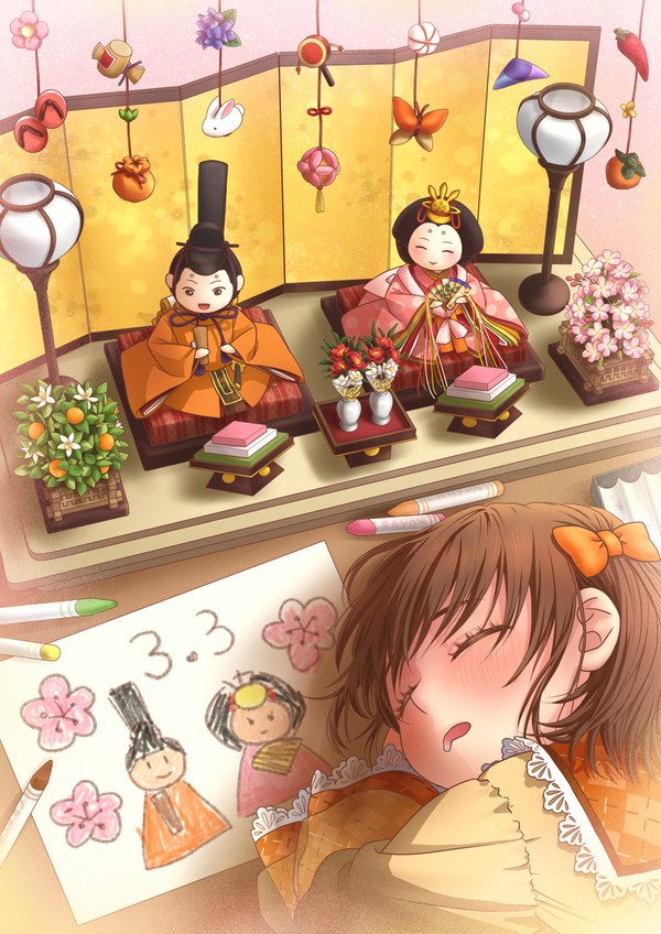 雛人形を描く - 1/1