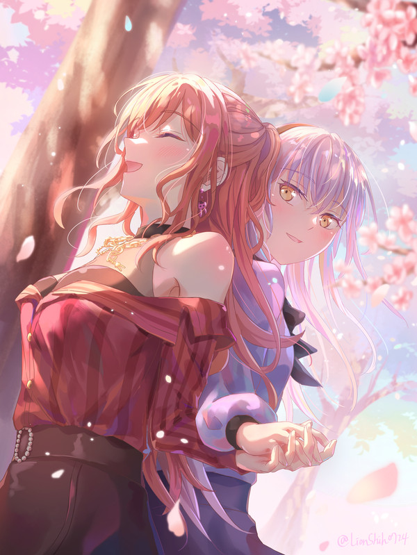 櫻花樹下