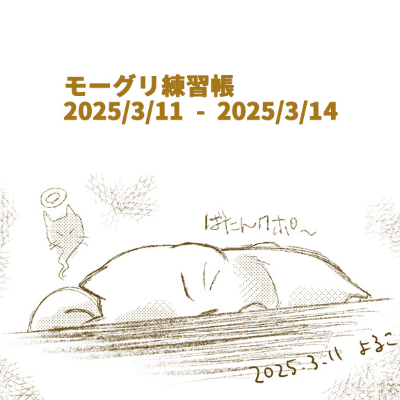 モーグリ練習 20250311-20250314