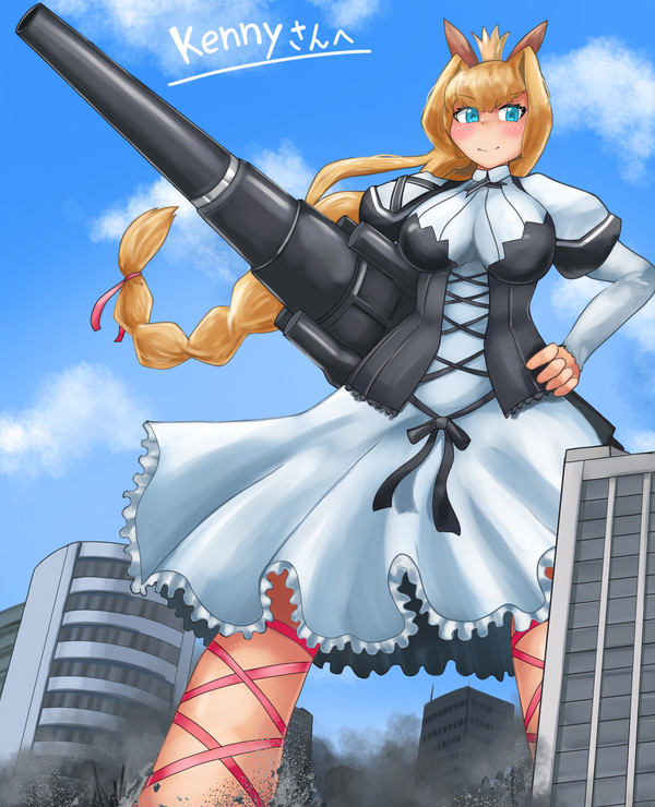 スキーでゲッタン!巨大列車砲お嬢様 挿絵用