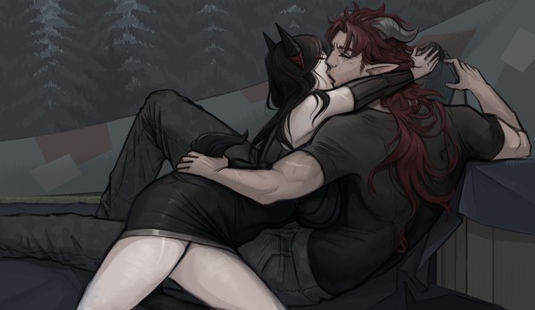 Cloudy day kiss