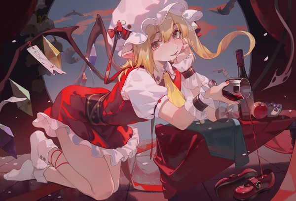 芙兰倒酒