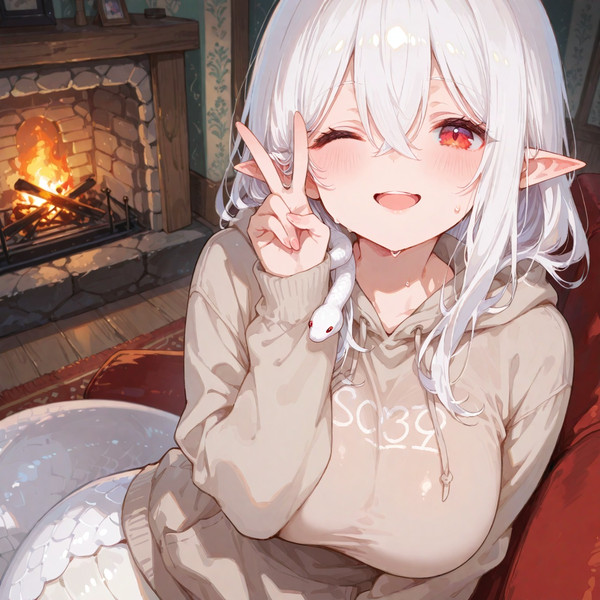 汗だくラミアさん