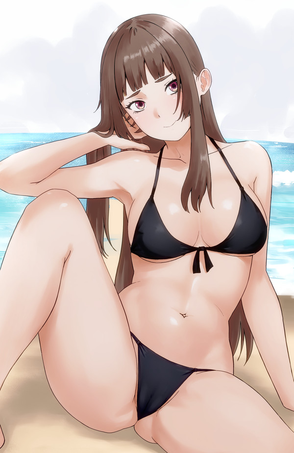 黒い水着