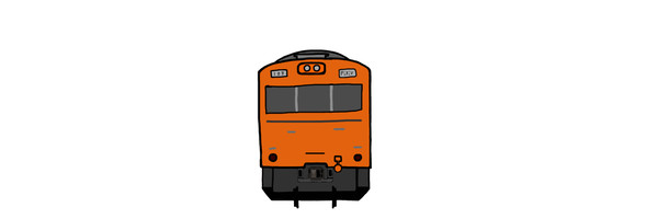 カラフルな電車