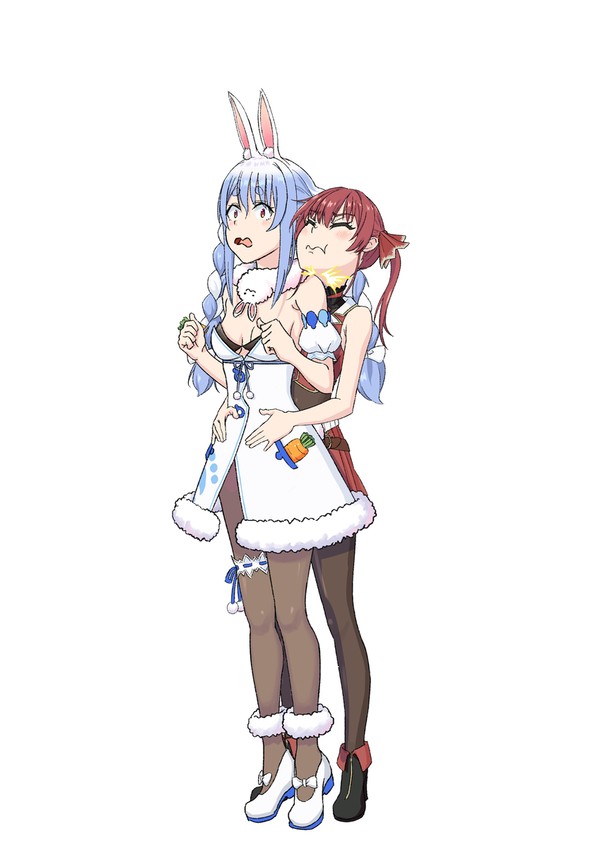 抱きつき船長とビックリぺこら