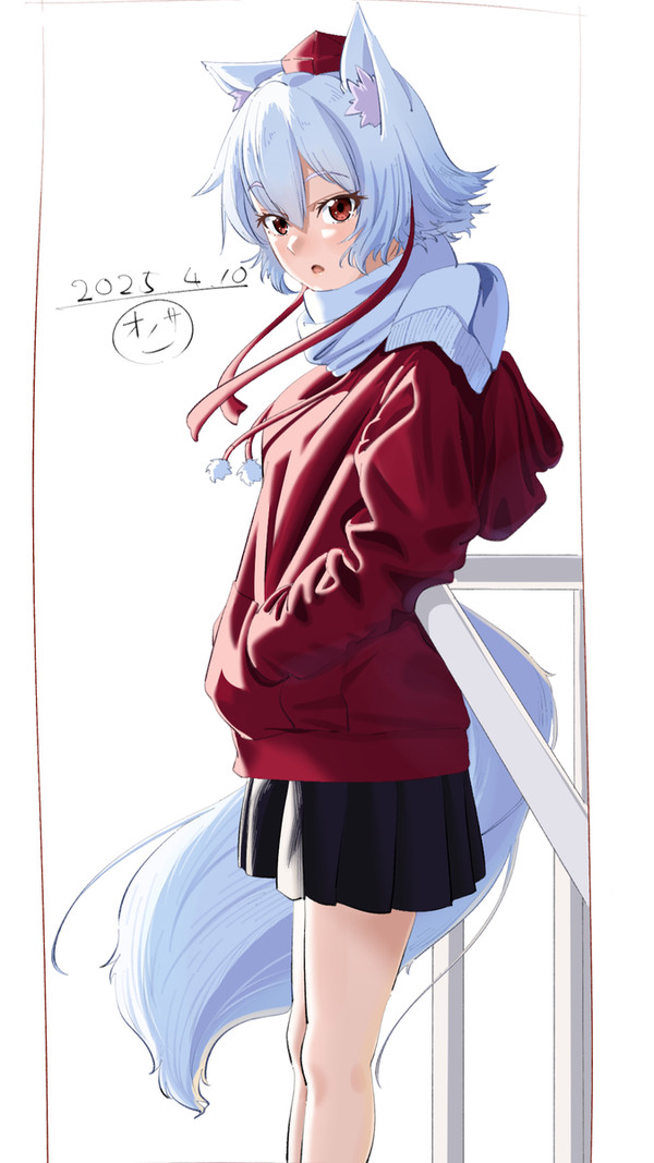 冬で待ち合わせてる椛