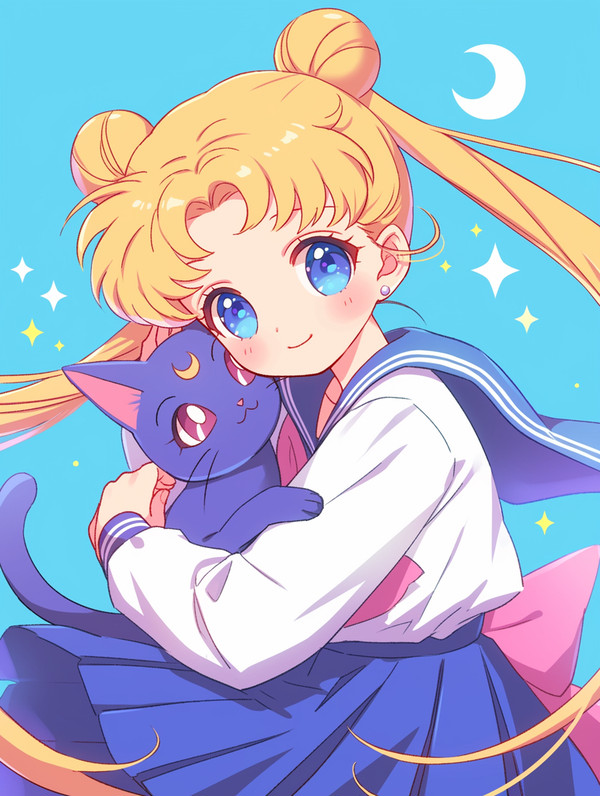 セーラームーンと子猫🌙