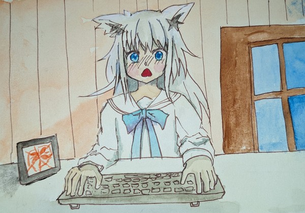ミュート忘れたりことに気がついた0.5秒後の白上フブキ