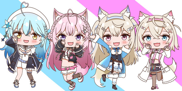 汚いフワモコ＆フワモコ