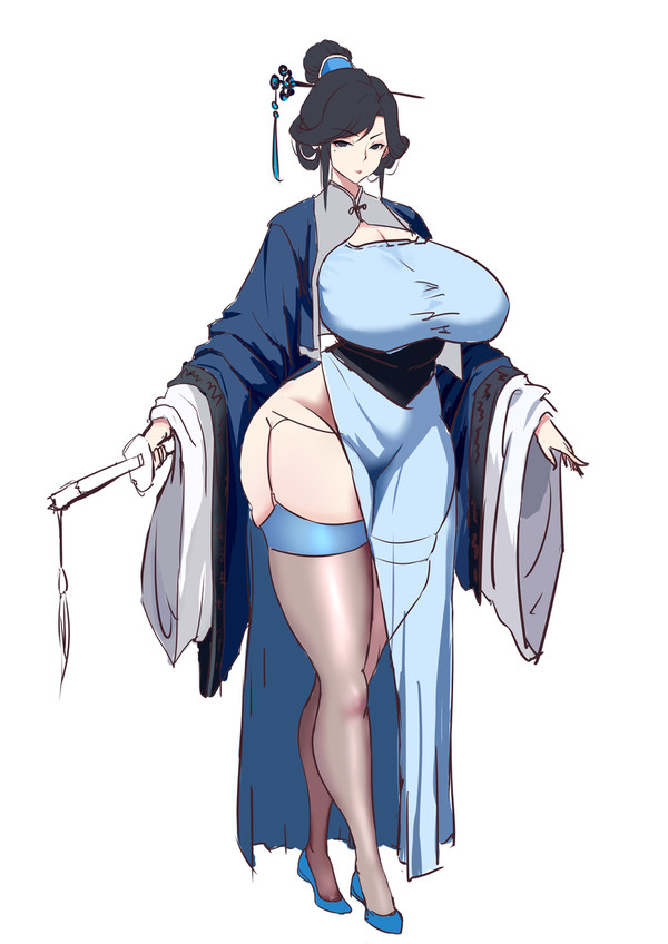 上了色