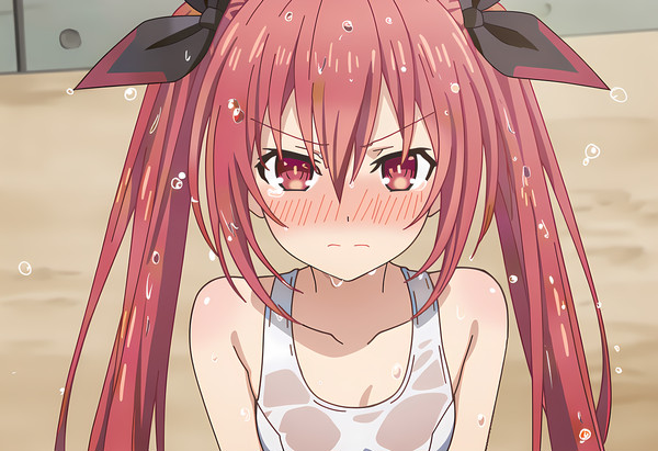 五河琴里 school swimsuit