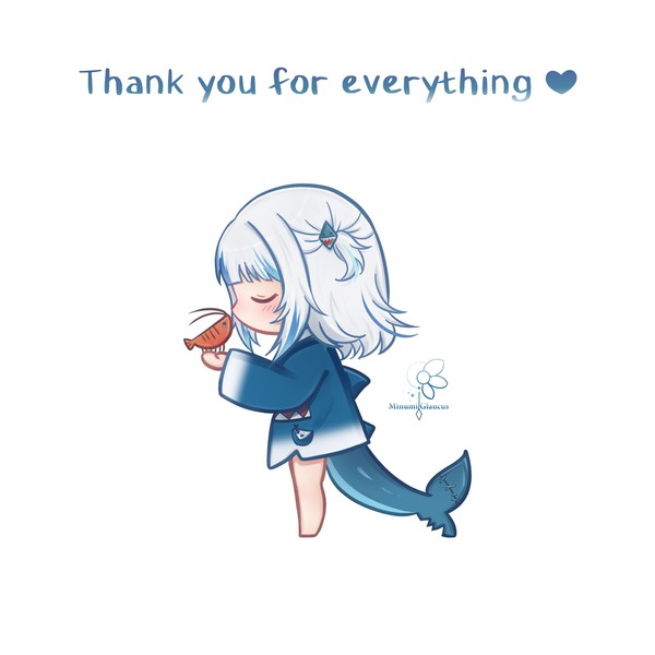 Thank you for everything Gura 💙🔱