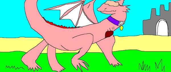 Licker Dragon guarding on duty