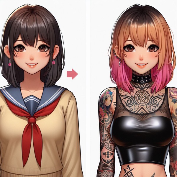 Tattoo girl