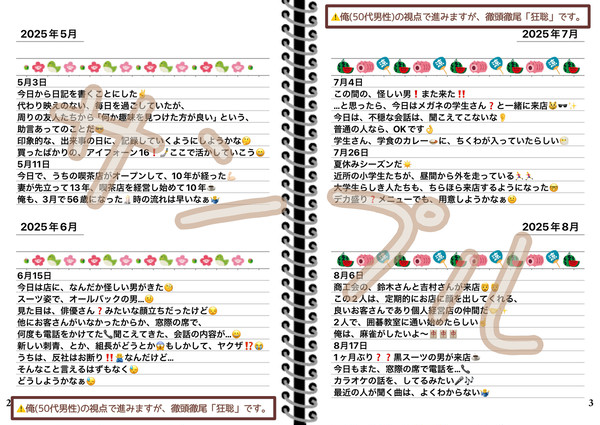 2025/5/3「俺と狂えや」お品書きと新刊サンプル
