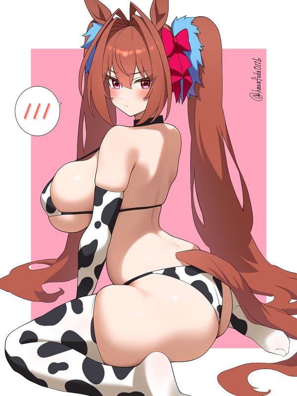 牛柄ビキニ姿が優等生すぎるダスカ③