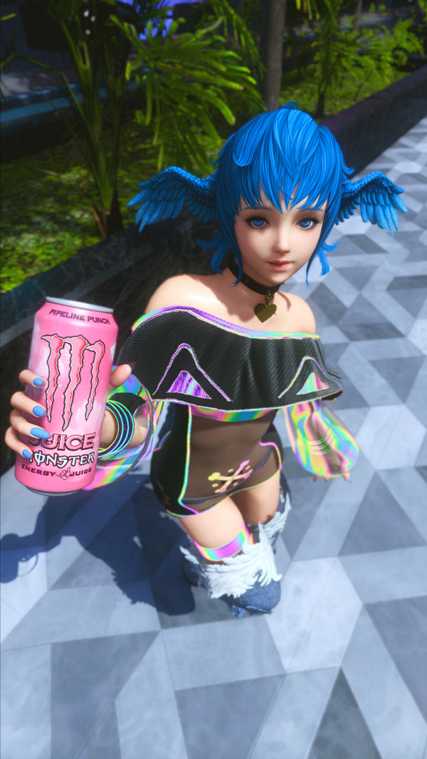 Energetic Blue Bird