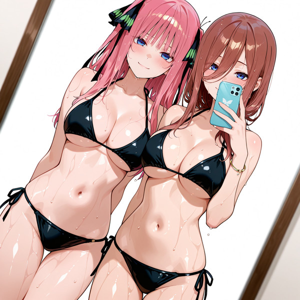 Nakano Sisters (Mirror Selfie).