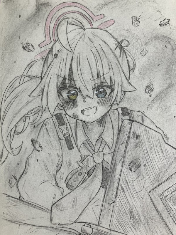 アナログ戦闘中ホシノ