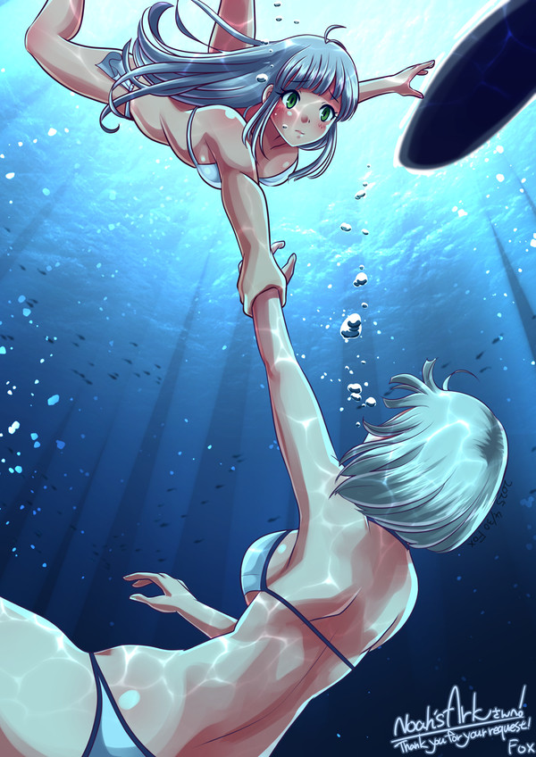 AliceさんとParuさん:ボートの上で