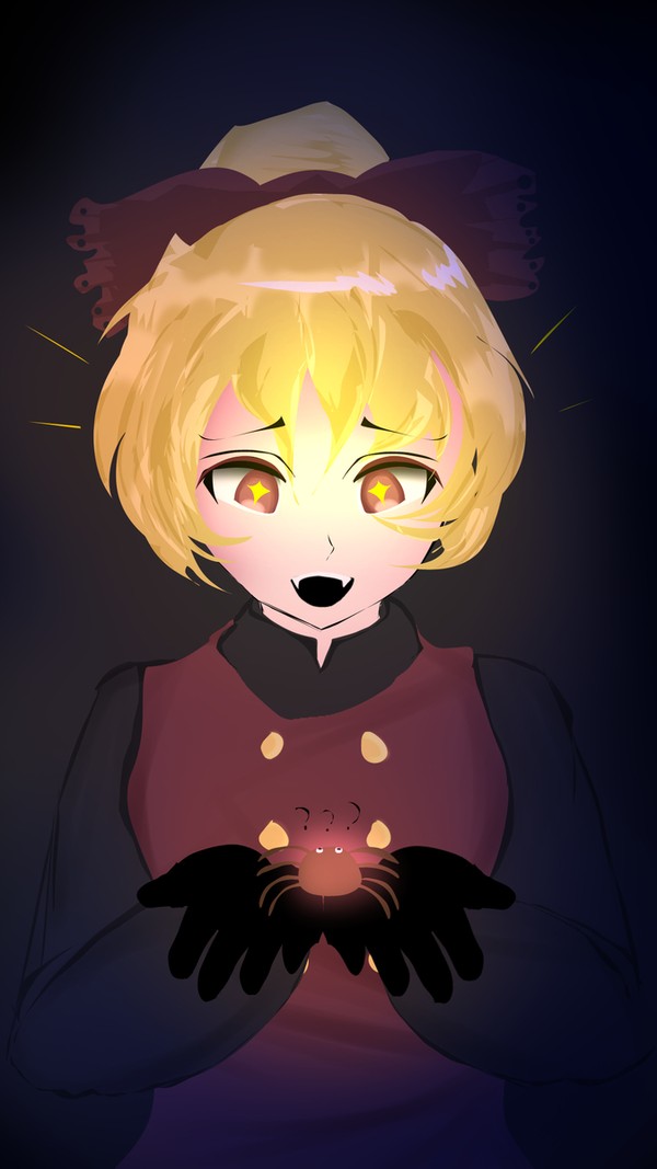 Yamame and a random spider