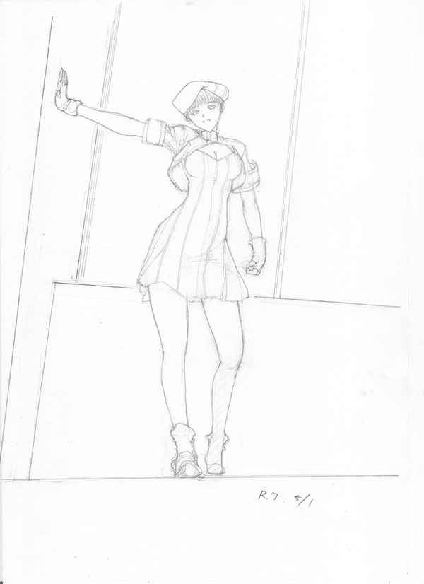 模写　天獄+彩色テスト