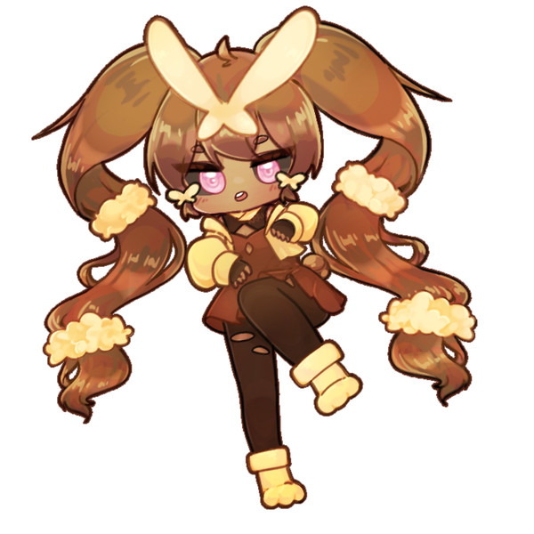 [Pokemon ポケモン : ミミロップ] キャライラスト