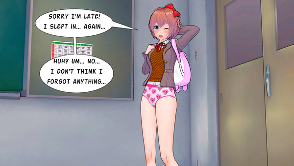 Sayori Running Late